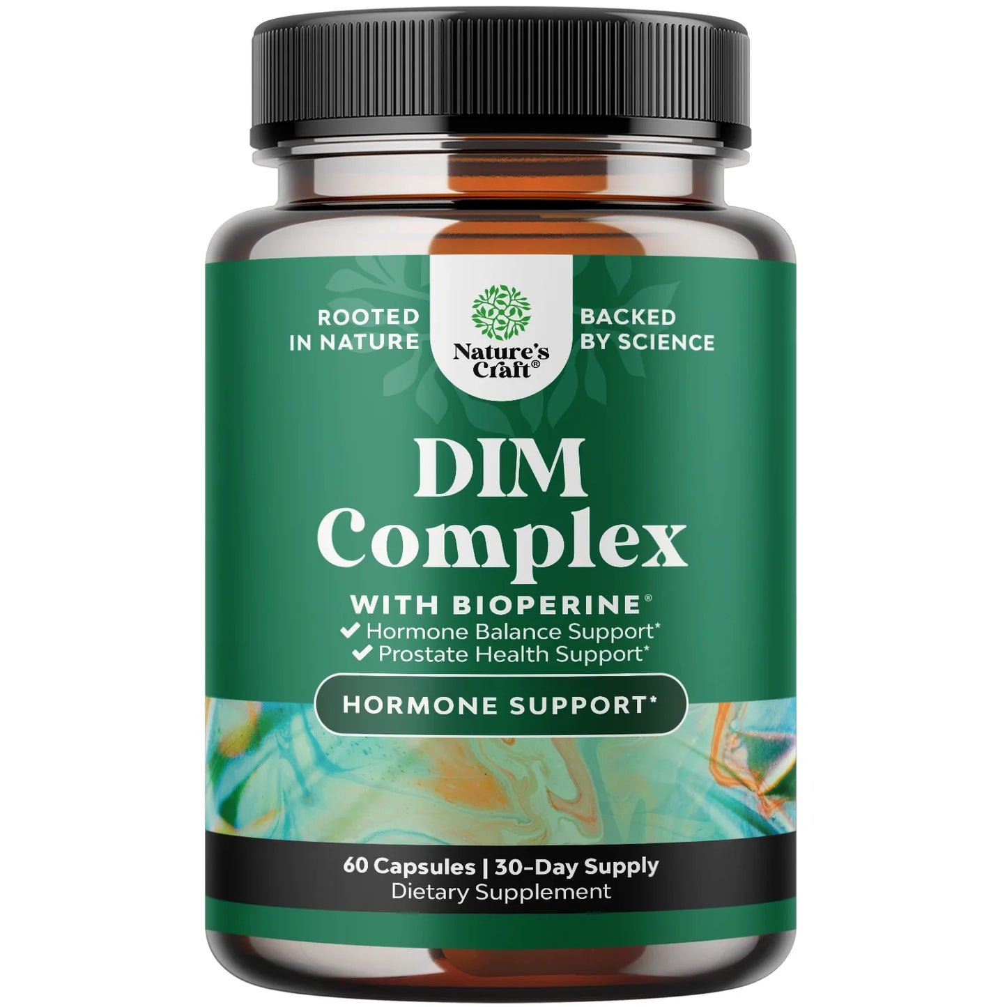 Extra Strength Diindolylmethane DIM Supplement - 300Mg per Serving DIM Complex Men and Womens Hormone Balance Supplement with DIM SGS and Calcium D-Glucarate - Herbal DIM Supplement 30 Servings