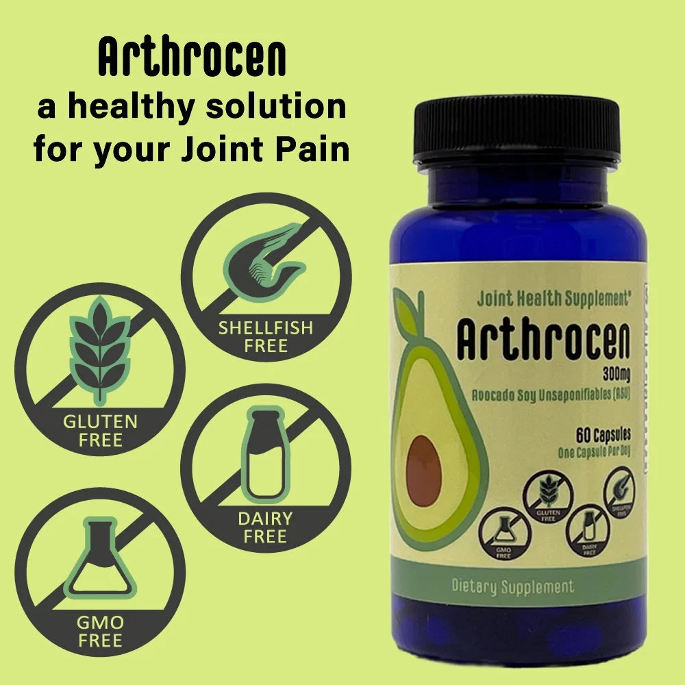 Joint Health Supplement, 300Mg Avocado Soy Unsaponifiable, 60 Day Supply, One Capsule per Day (12 Months), Bone Strength Supplements