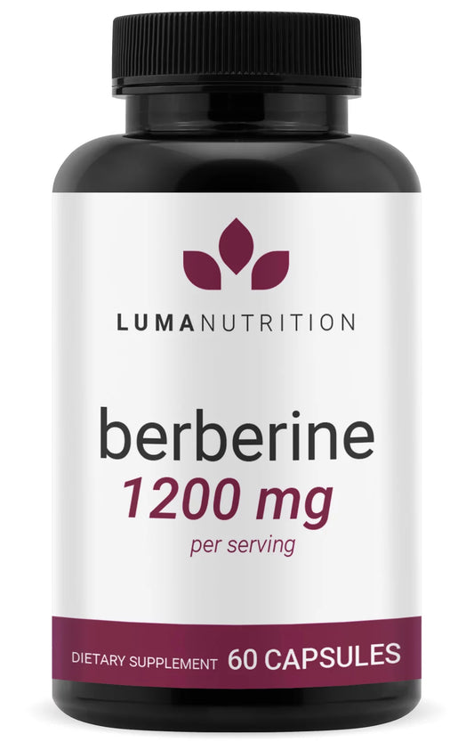 Berberine Supplement - Berberine 1200Mg per Serving - Berberine HCI - Blood Sugar Support Supplement - 60 Capsules