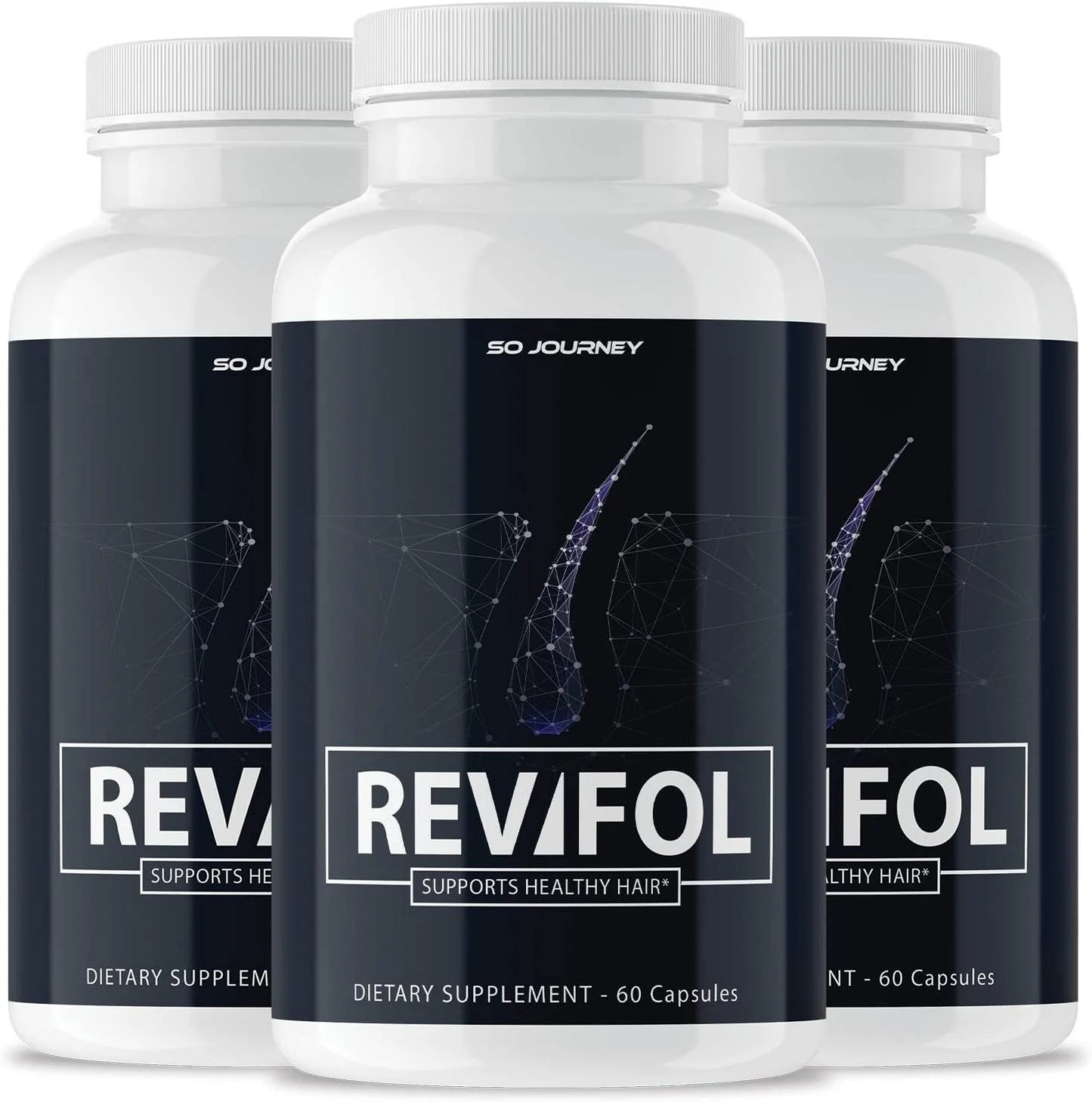 3 Pack Revifol Hair Growth Supplement 180 Capsules