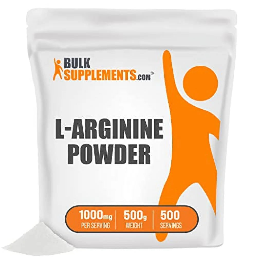 L-Arginine Base Powder - Arginine Supplement - L Arginine Powder - Nitric Oxide Supplement - L Arginine 1000Mg - L-Arginine Nutritional Supplement (500 Grams - 1.1 Lbs)