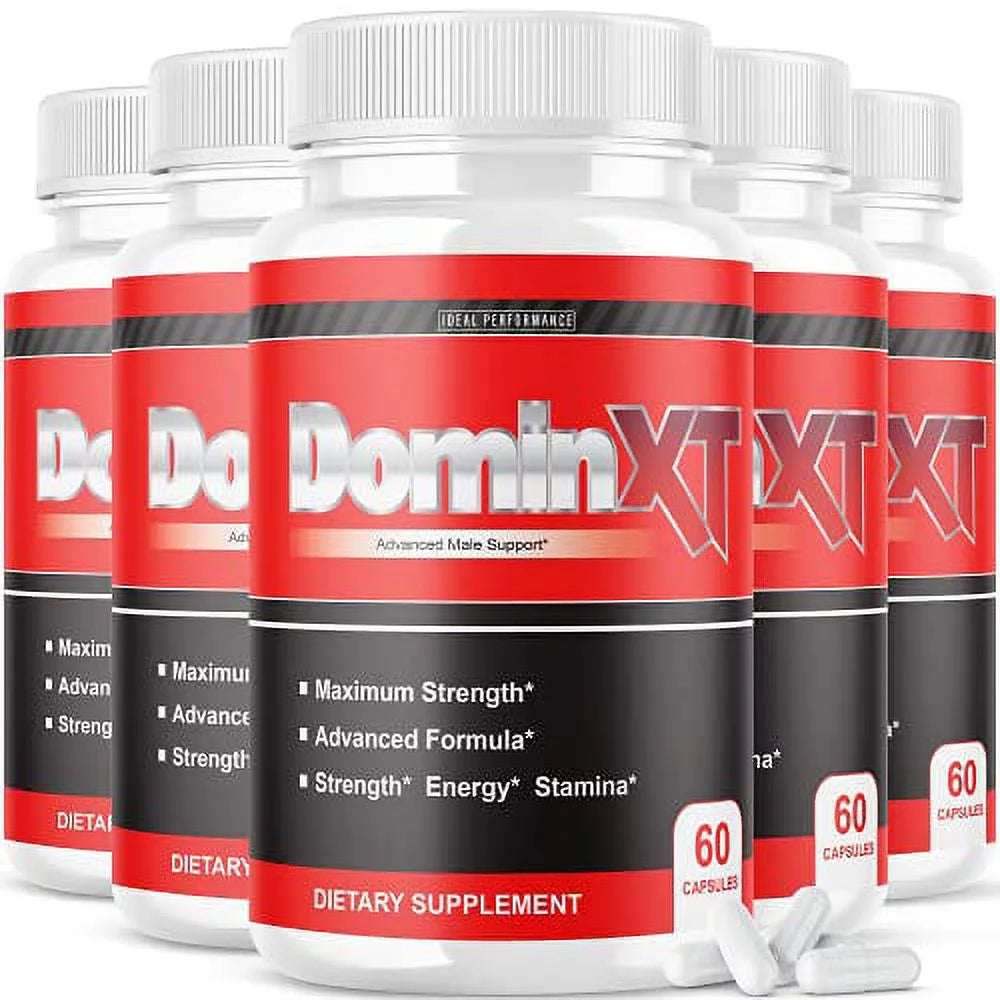 Dominxt Muscle Formula Pills Advance Booster Supplement XT Builder (5 Pack - 300 Capsules)