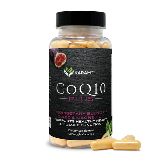 Coq10 plus - Health Supplement with Magnesium for Heart & Vascular Support - Cellular Energy Production & Blood Flow Supplement - Vegetable Capsules - 45 Servings (90 Capsules) - 1 Pack