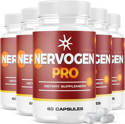 (5 Pack) Nervogen Pro Supplement (300 Capsules)