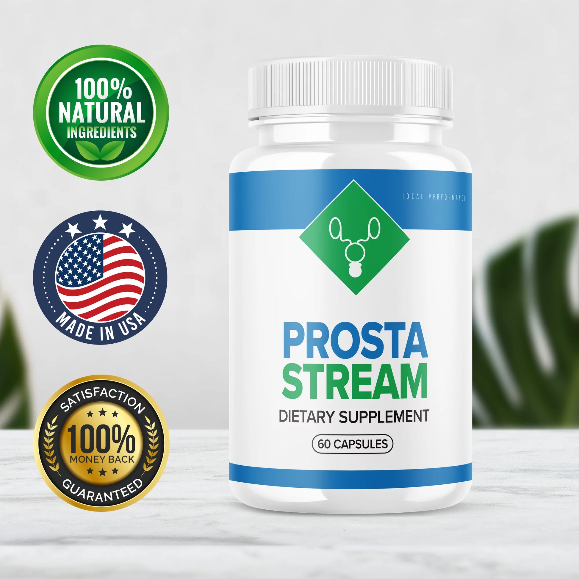 Prosta Stream Prostate Supplement Prostastream Pills (2 Pack - 120 Capsules)